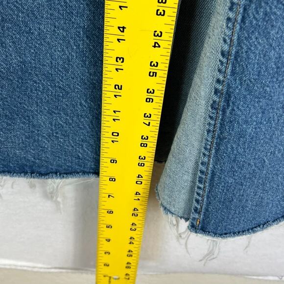 Reformation Jeans Skirt Womens Size 30 Front Split Hemlock Wash Tazz Maxi Denim - Picture 4 of 8
